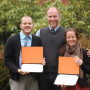 Graduate students Kirk Shephard MA '13 and Ivy Katz MA '13 celebrate the completion of the Ecopsychology in Counseling Certificate progra...