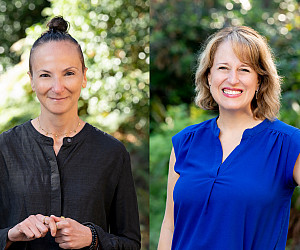Two faculty members headshots, side by side.